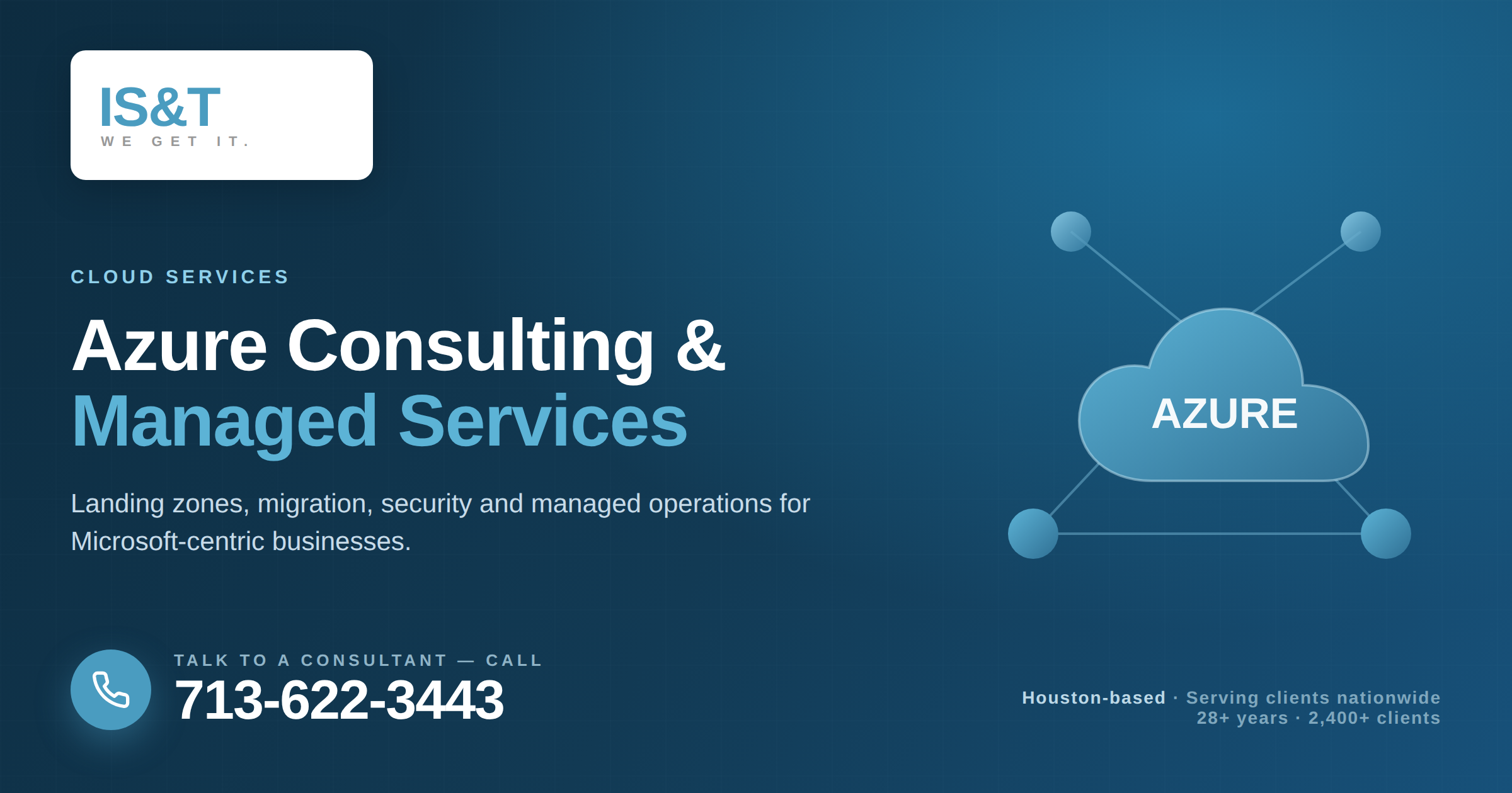 Microsoft Azure consulting and managed services from IS&T Consulting Group